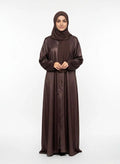 Metallic Shimmer Brown Abaya