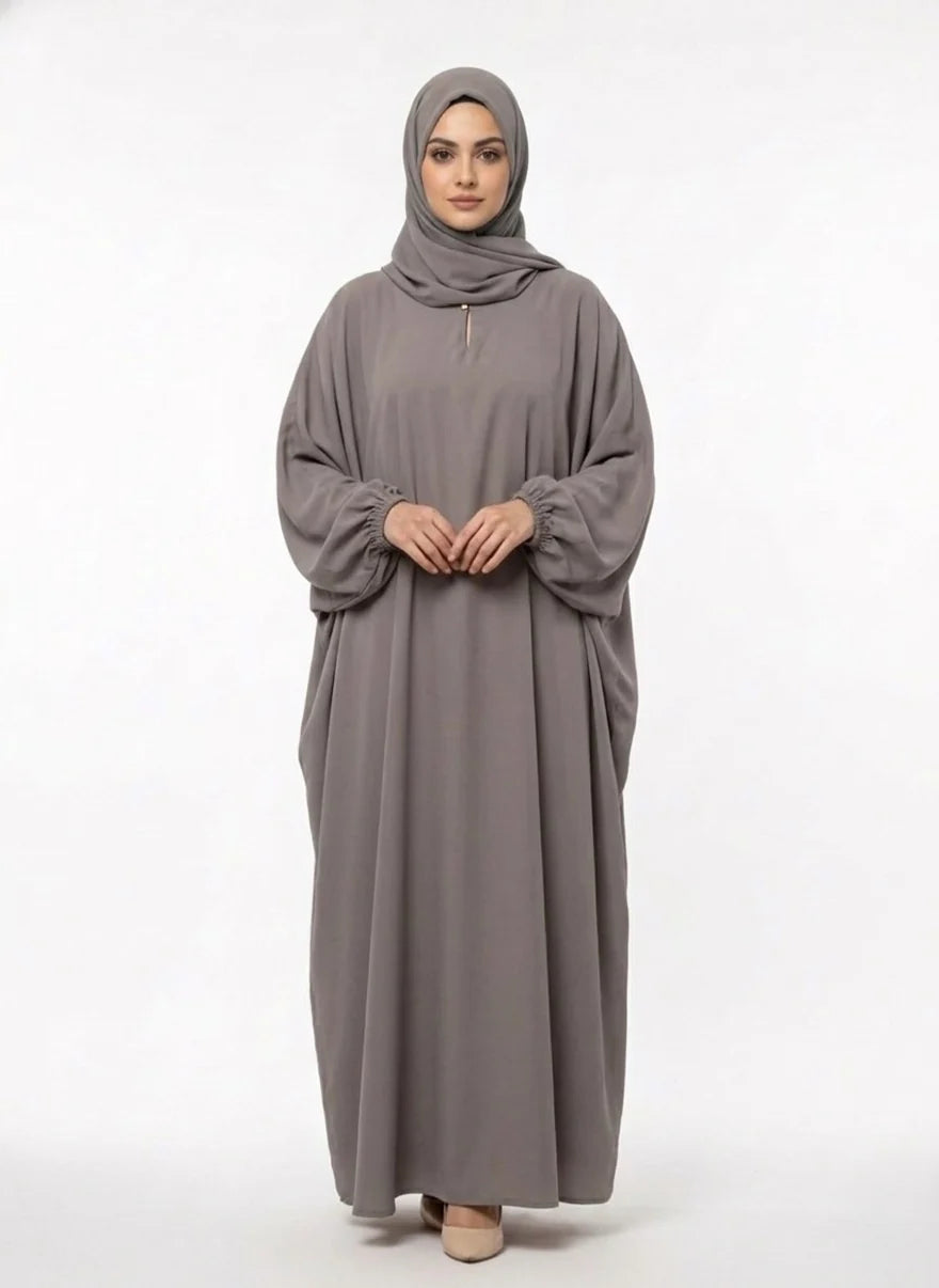 Kaftan baggy Chori Bazoo Steal Gray Abaya