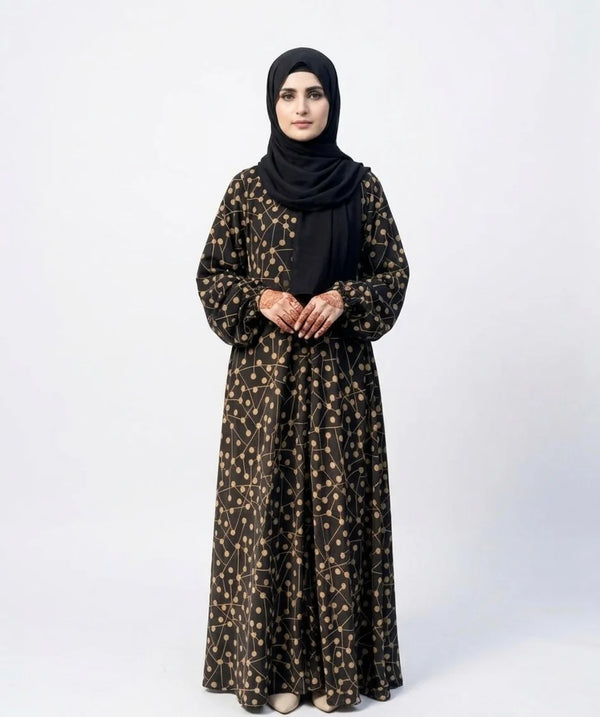 Lattice Flare Abaya