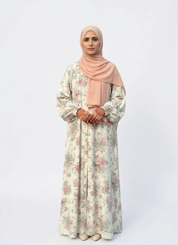 lattice Floral | Vintage Abaya