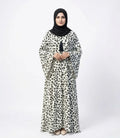 Lattice Stark Monochrome Abaya